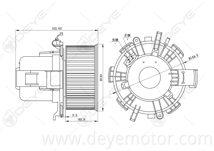 7701057556 93181460 4415548 12v universal blower motor for RENAULT MASTER NISSAN INTERSTAR VAUXHALL